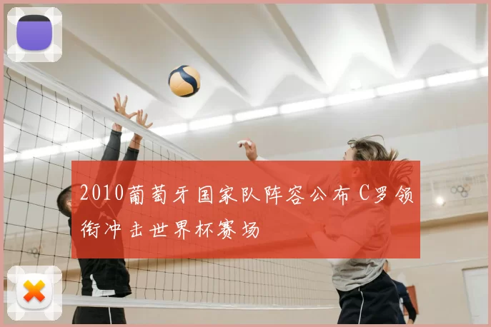 2010葡萄牙国家队阵容公布 C罗领衔冲击世界杯赛场